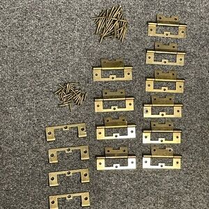 Brass Metal Hinges with Screws